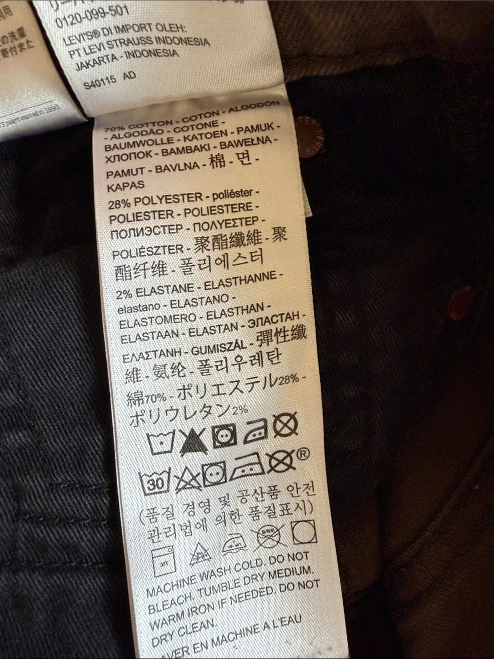 Levi’s Olive Green Commuter Jeans 32x34